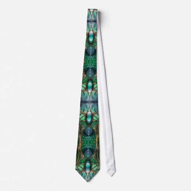 Corbata El lazo del fractal de la joya de Malkin (Anverso)