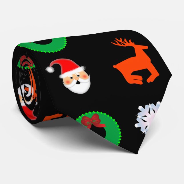 Corbata El lazo del navidad (Enrollado)