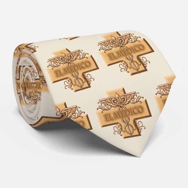 Corbata El Medico Médico Español (Enrollado)