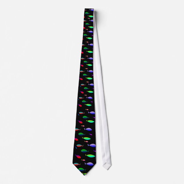 Corbata El nadar con los pescados (Anverso)