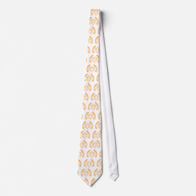 Corbata El Naranja De Los Murciélagos Inv El MUSEO De Los  (Anverso)