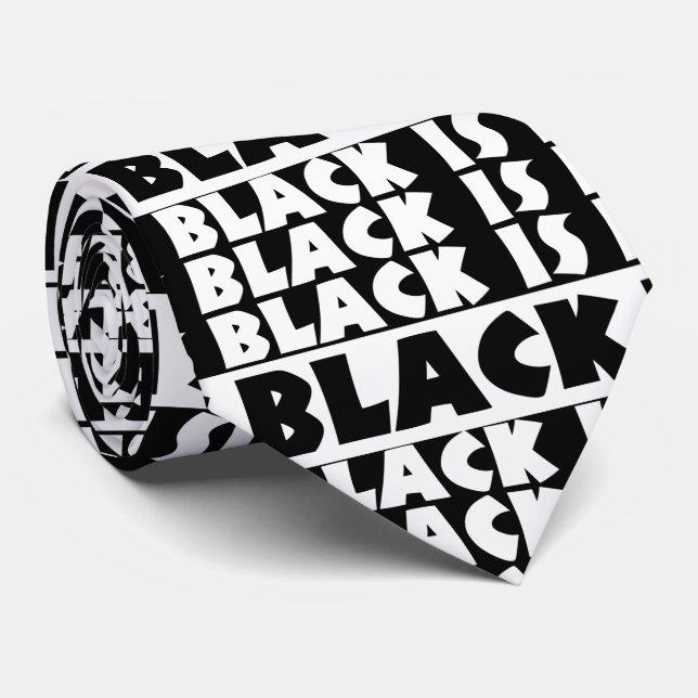 Corbata El negro es negro (Enrollado)