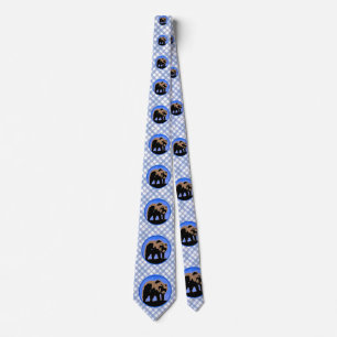 Corbata El oso pardo en invierno - Arte de vida salvaje or