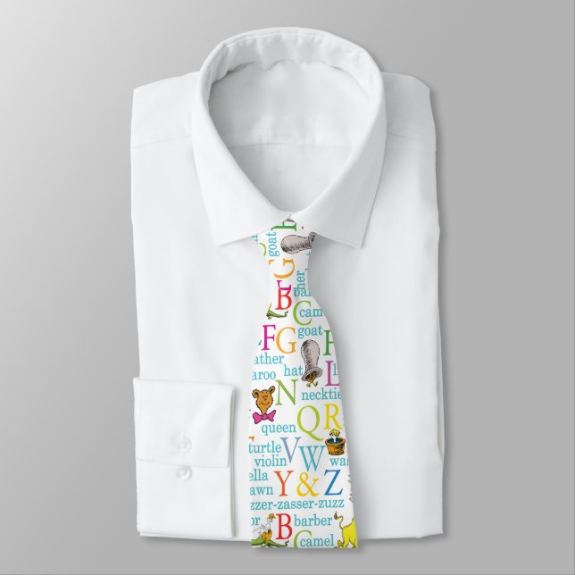 Corbata El patrón ABC de Dr. Seuss con palabras (Atado)