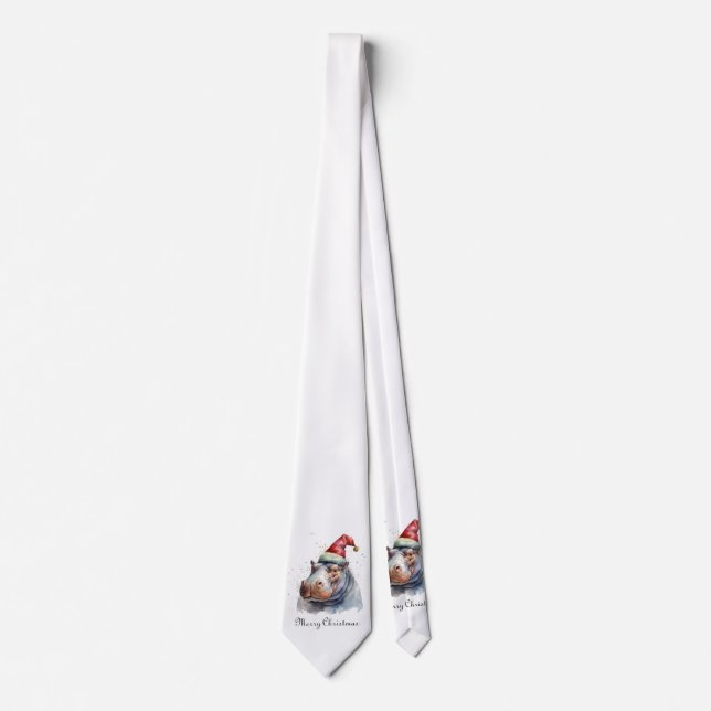 Corbata El pequeño Hipo de Santa, personalizado (Anverso)