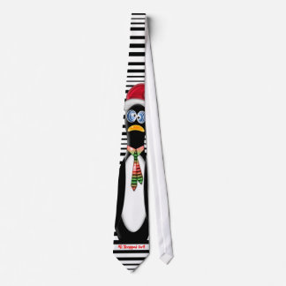 Corbata El pingüino Frazzled de Santa hizo compras todo