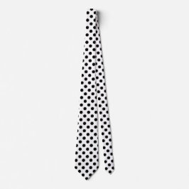 Corbata El polka negro se pone blanco