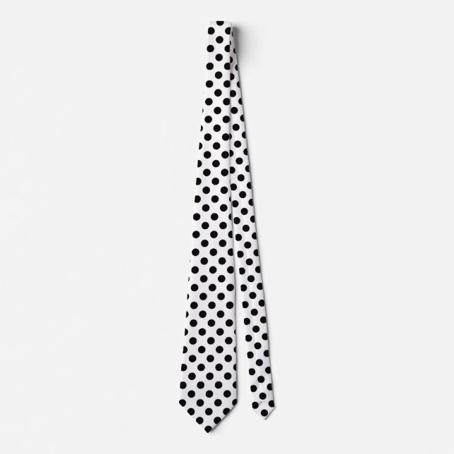 Corbata El polka negro se pone blanco (Anverso)