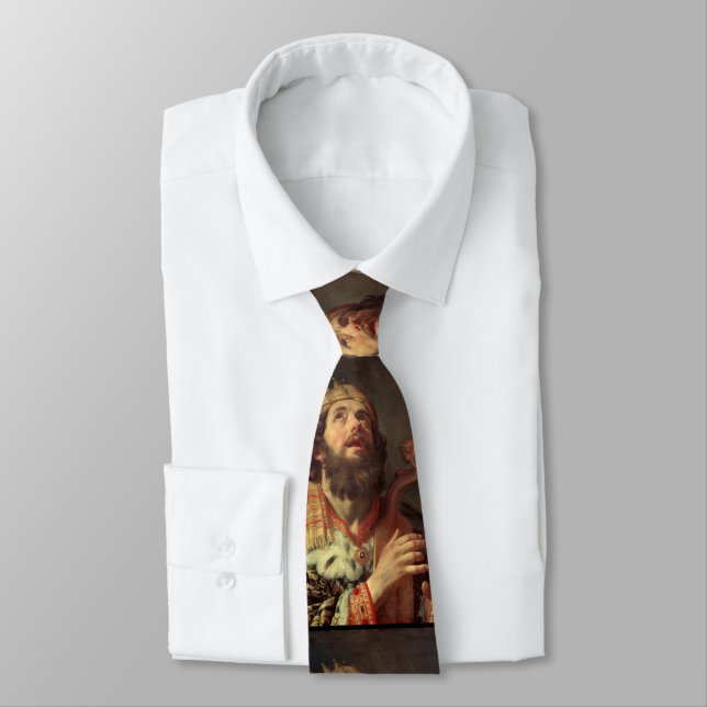 Corbata El rey David juega su arpa (Atado)