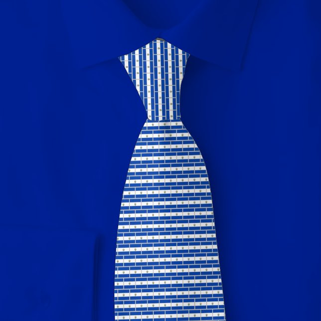Corbata El Salvador Flag Brick Pattern (Subido por el creador)