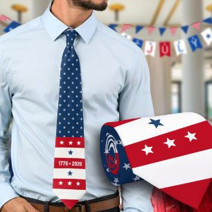 Corbata El Semiquincentenario 250 de América 1776 2026