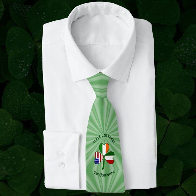 Corbata El Shamrock americano italiano personalizado (Subido por el creador)