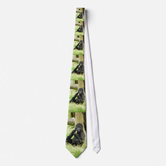 Corbata El Snacking del gorila del bebé (Anverso)
