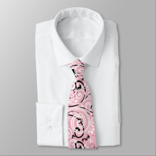 Corbata El traje de hembra rosada