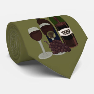 Corbata El Vixen del vino - (la belleza en la botella)