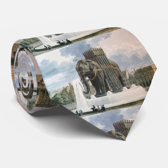 Corbata Elefante de época del Ilustracion Bastille (Enrollado)