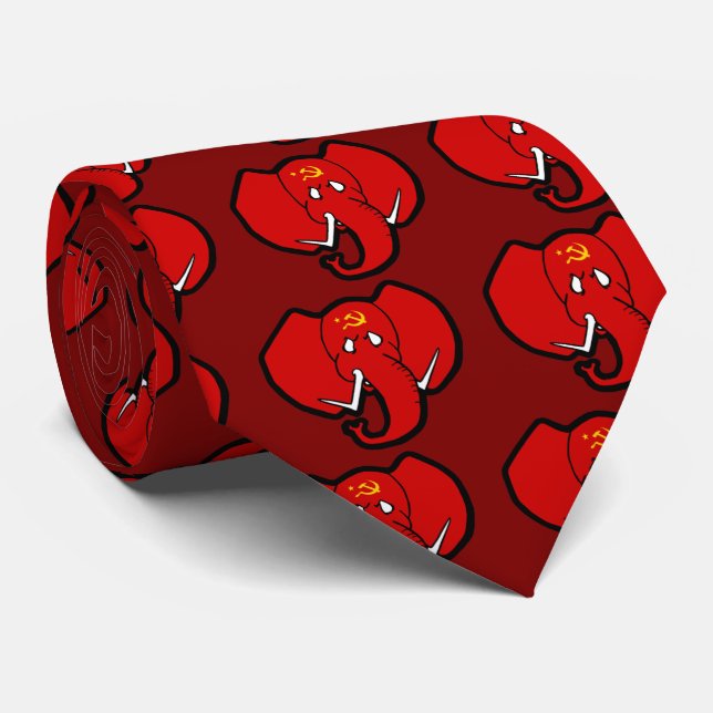 Corbata Elefante del rojo de Communelephant (Enrollado)