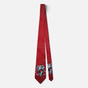 Corbata Elefante majestuoso de estilo japonés tradicional.