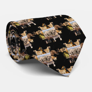 Corbata Elefante Social Wildlife Frame Necle Tie