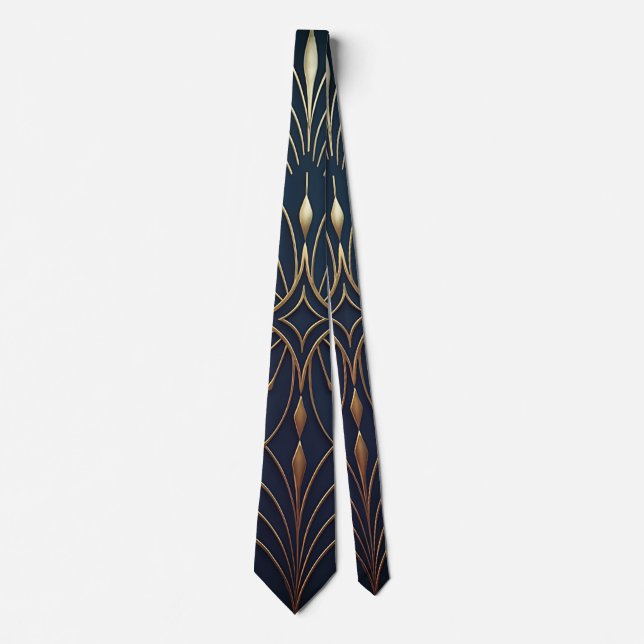 Corbata Elegancia Art Deco (Anverso)