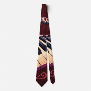 Corbata Elegancia en movimiento, el piano curvo.