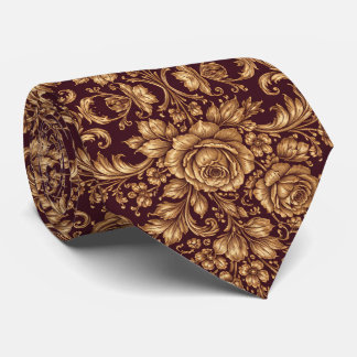 Corbata Elegancia floral barroca real