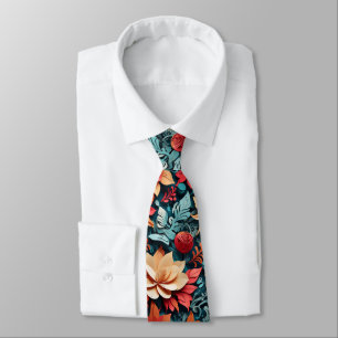 Corbata Elegancia floral invernal festiva