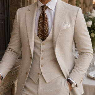 Corbata Elegancia floritura barroca