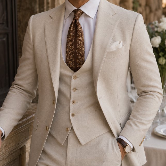 Corbata Elegancia floritura barroca (Subido por el creador)