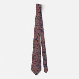 Corbata Elegancia oscura: Resumen de arte marrón y púrpura
