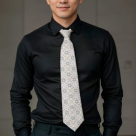 Corbata Elegant Aesthetics Spanish Geometric Pattern Tie