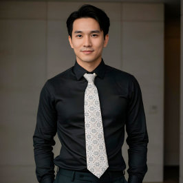 Corbata Elegant Aesthetics Spanish Geometric Pattern Tie