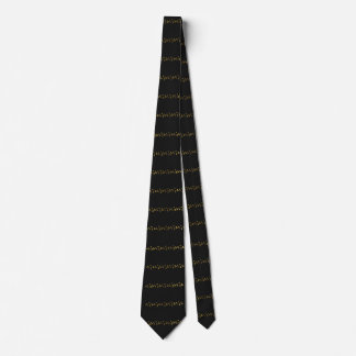Corbata Elegant Black and gold Neck Tie