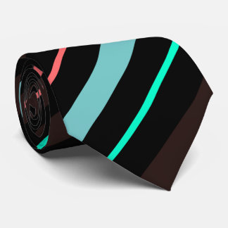 Corbata Elegant Black Brown Blue Stripes Groom Gift  