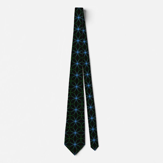 Corbata 🌸 Elegant Flower-Pattern Tie – Stylish & Sophisti (Anverso)