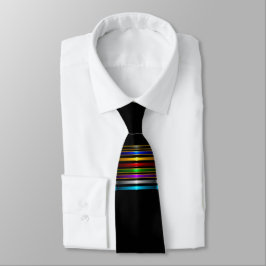 Corbata Elegant Metallic Gradient Stripes Design
