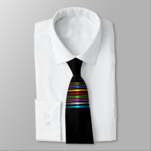 Corbata Elegant Metallic Gradient Stripes Design