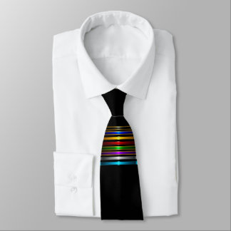 Corbata Elegant Metallic Gradient Stripes Design