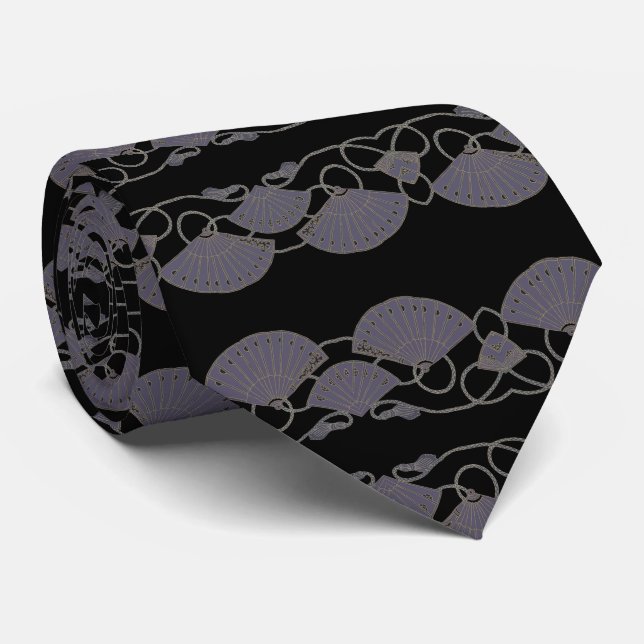 Corbata Elegant Purple Fan (Enrollado)
