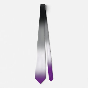 Corbata Elegante Ataque de orgullo asexual Unisex, Ataque 