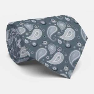 Corbata elegante azul a gris