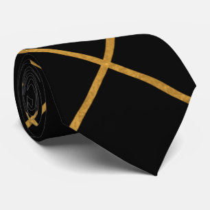 Corbata Elegante Black Gold Lujo Mens Fashion Neck Tie