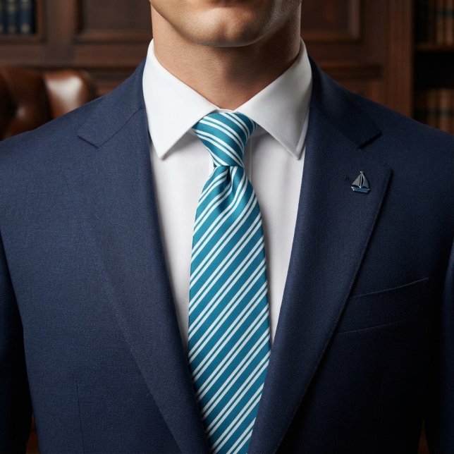 Corbata Elegante Blanco Azulado (Subido por el creador)