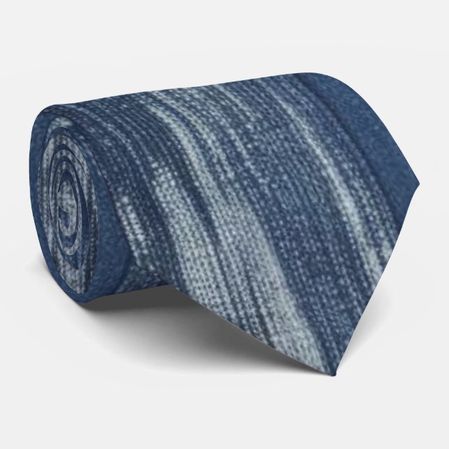 Corbata Elegante Blue Wash Denim Necl Tie (Enrollado)