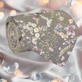 Corbata Elegante Boda de otoño floral Necktie