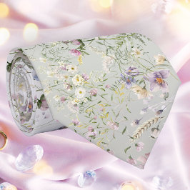 Corbata Elegante Boda de otoño floral Necktie