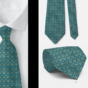 Corbata elegante bohemio boho azul cuello