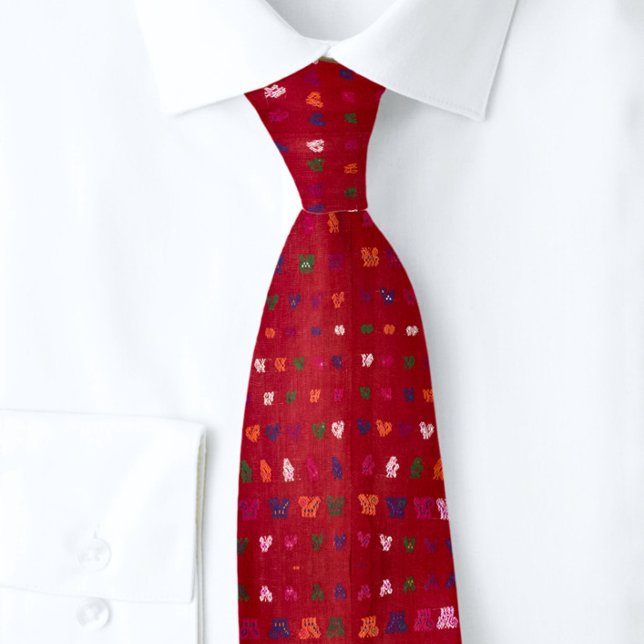 Corbata Elegante caballero Rojo Caballo de Rey Motif de Co (Subido por el creador)