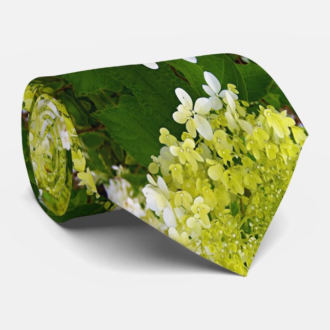Corbata Elegante Chartreuse Green Limelight Hydrangea (Enrollado)