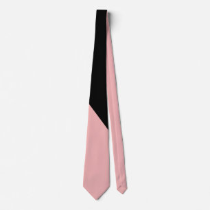 Corbata Elegante Chic Rosa Negro Moderno